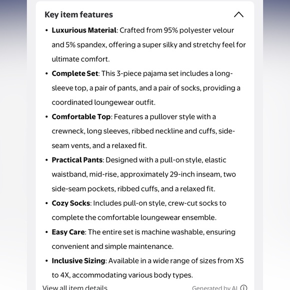 Women's Velour Cozy Gray 3 Pc Pajama Set - Picture 10 of 12